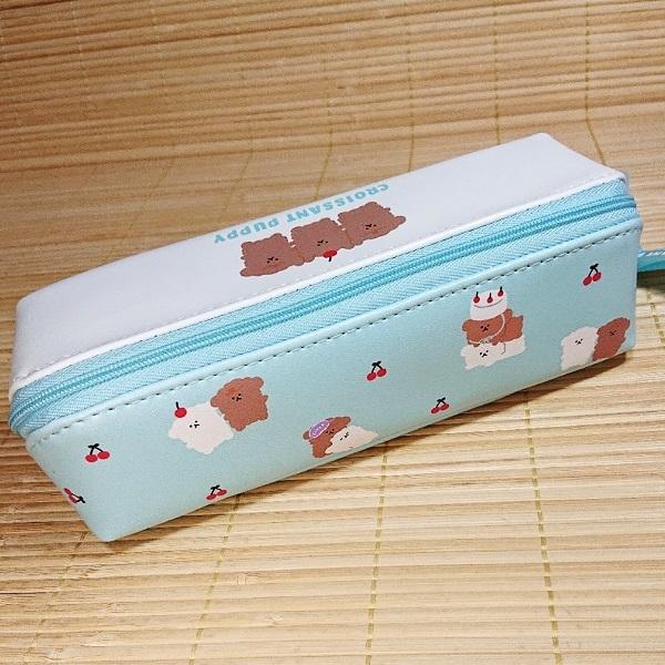 ガバッと開く 2ルーム スリム ターン オープン ペンケース（CROISSANT