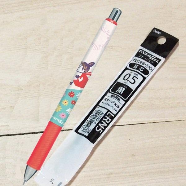 MOOMIN 書きやすさバツグン エナージェルボールペン＆替芯付