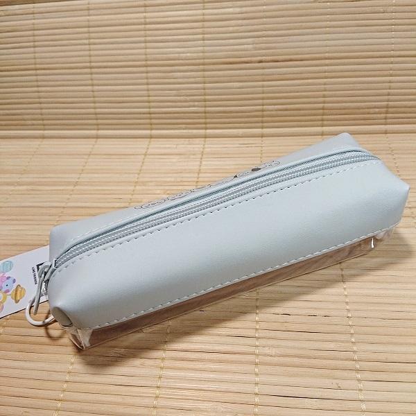 BT21 片面の中が透けて見える クリア 2ルームペンケース（バルーン