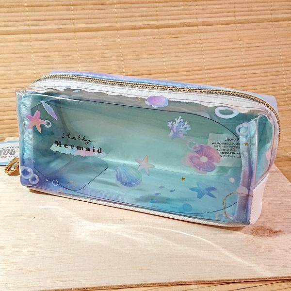 シェル柄 前面クリアタイプ ペンケース（Shelley Mermaid）218751/筆箱