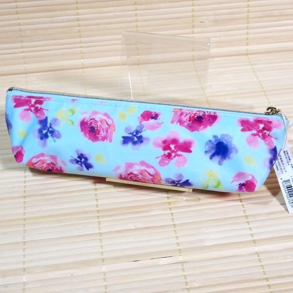 ビブラ・ビブレ ペンポーチ（ロゼッタ）29760 花柄/ブルー 小さめ筆箱