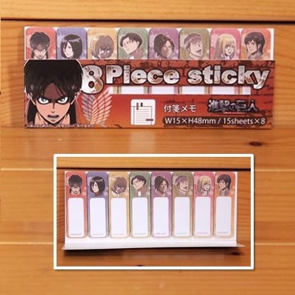 進撃の巨人 スクエア缶（決戦）＆ふせんメモのセット 44005s/ミニ缶