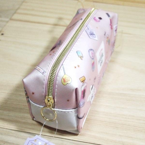 筆箱 ペンポーチ セット売り 女の子 13個まとめ売り コスメ柄 きらきらラメ入り ボックス型 ペンポーチ（マイリトルラパン