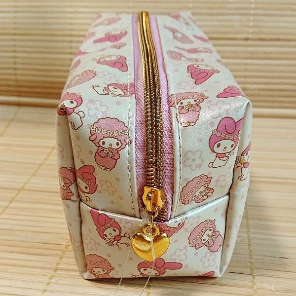 華麗 マイメロディ コスメポーチ BOXペンポーチ（チラシ/アイボリー バッグ