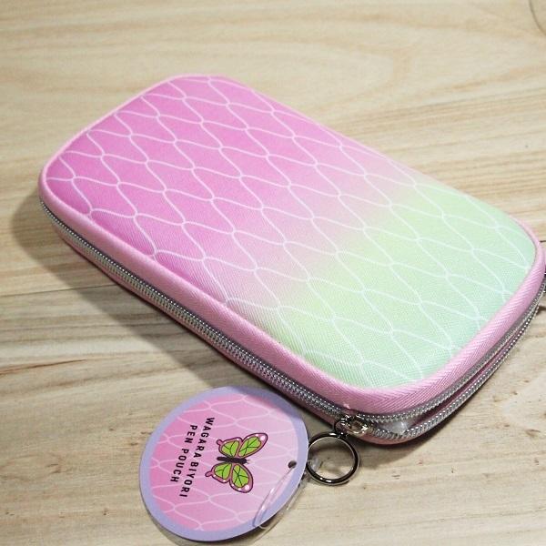 スマホも入る 多機能型 マルチスマート ペンポーチ あみめ ピンク グリーン 筆箱 ペン入れ 蝶々 和柄びより 雑貨のぱんぷきん 通販 Yahoo ショッピング