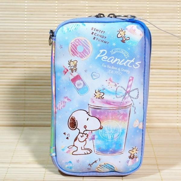 Snoopy スヌーピー カラフルドロップ フラットマルチペンケース スマホも入るポーチ ポケット多め 雑貨のぱんぷきん 通販 Yahoo ショッピング