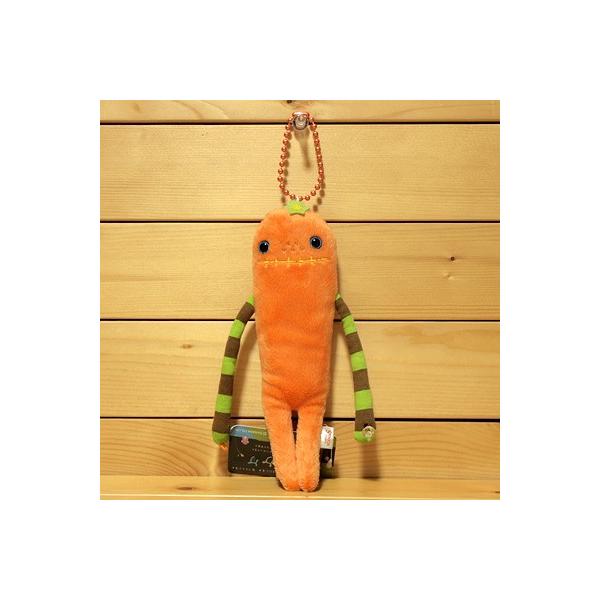 Mokeke(モケケ)ぬいぐるみキーホルダー(ビーン/オレンジ) 7075/可愛い