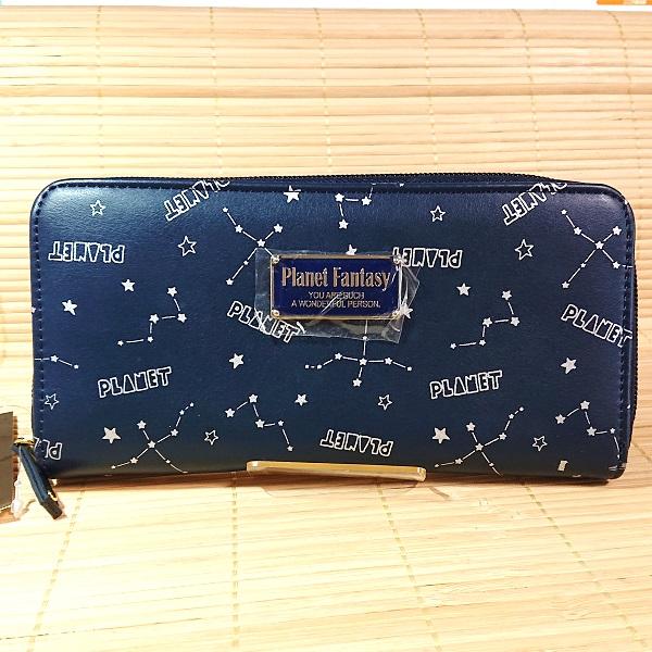 星座シリーズ ラウンド型 長財布（ネイビー）79038/ウォレット 小銭