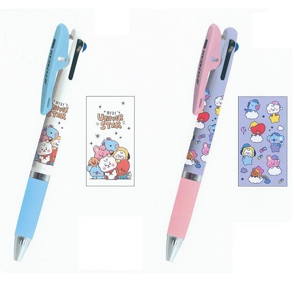 Bt21 書きやすい ジェットストリーム 3色ボールペン2本 替え芯3本 赤青黒 0 5mm 6 なめらかに書ける 6 雑貨のぱんぷきん 通販 Yahoo ショッピング