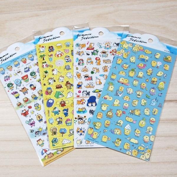 癒しキャラ ごろごろにゃんすけ ぴよこ豆 プチ夏のシール 4枚セット s 夏シリーズ スイカ 海 s 雑貨のぱんぷきん 通販 Yahoo ショッピング