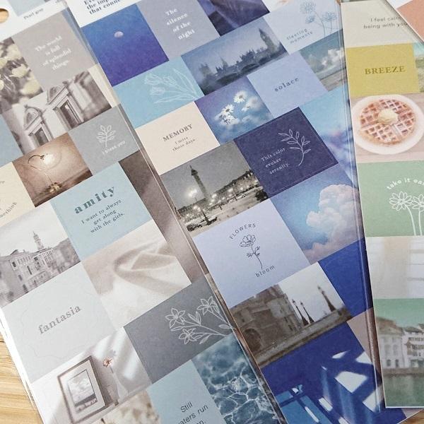 ニュアンスのある写真シール モーメンツステッカー 6点セット/81303s