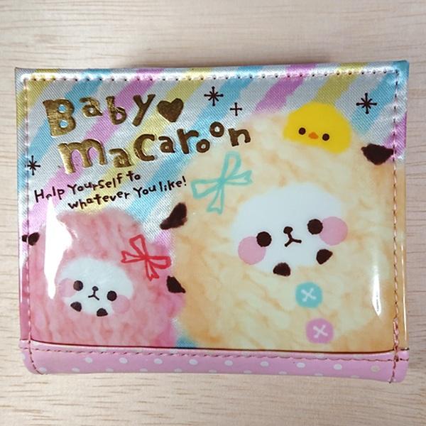 可愛い 二つ折り財布 お札入れ 小銭入れ カード入れ（ベビーマカロン