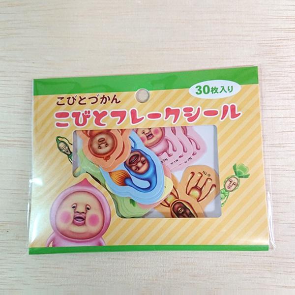 こびとづかん こびとフレークシール 10種類入り各3枚 98375