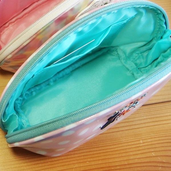 プチフルール シェル型 ポーチ （キャット/ピンク ドット）99634