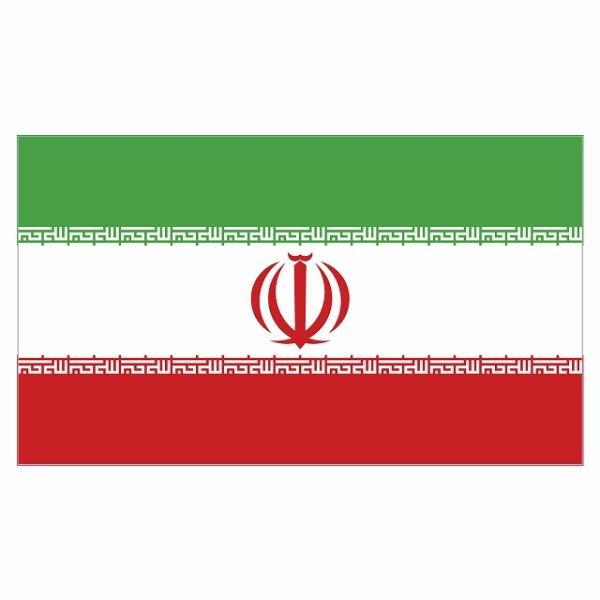 270x155mm イラン Iran 国旗 ステッカー カッティングシート シール National Flag 国 旗 塩ビ製
