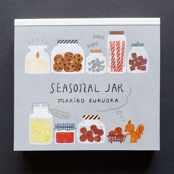 イラストレーター・福岡麻利子さんの文具雑貨約10ｘ9ｃｍ 　厚み1.7ｃｍ　　４柄ｘ３０枚　120枚綴り日本製=======================※ご注文商品数が多い場合は、メール便1通分では発送できません。その場合は、2通に分け...