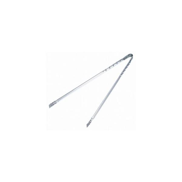 ロング 炭バサミ/火バサミ トング 【長さ60cm 3個セット】 亜鉛めっき鋼板 レスト 〔アウトドア キャンプ バーベキュー〕