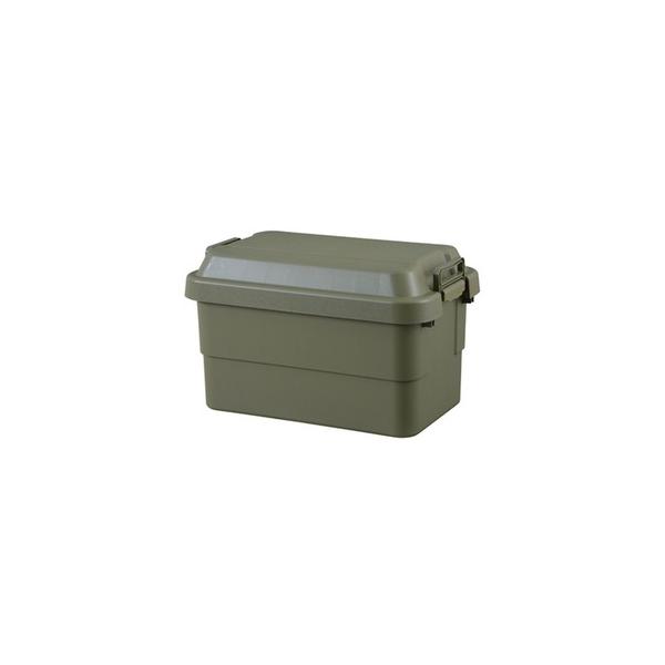 収納ボックス 収納ケース 幅60cm 50L カーキ 耐荷重100kg ロック機能付取っ手 日本製 トランクカーゴ 玄関 ベランダ アウトドア