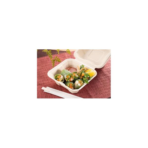 エコフード容器 150×150mm サラダボックス TM-B101 50個×1パック