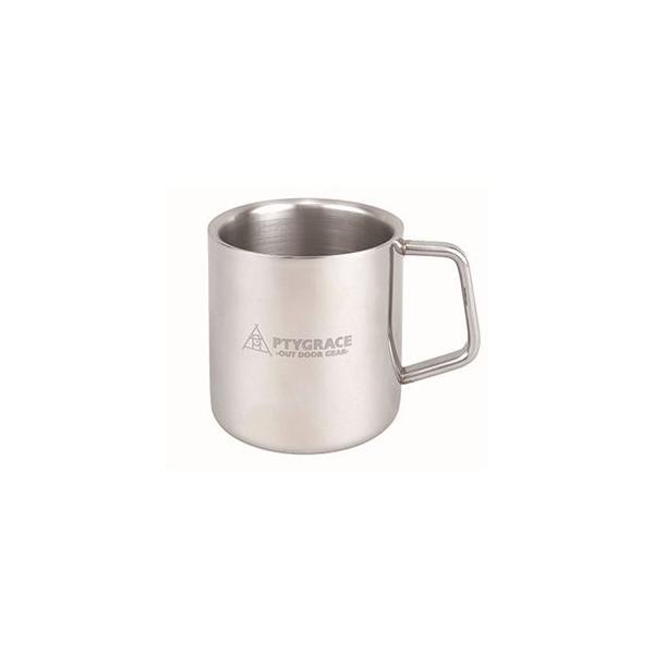 取手付 二重マグカップ 280ml PY-SIE028 18-8