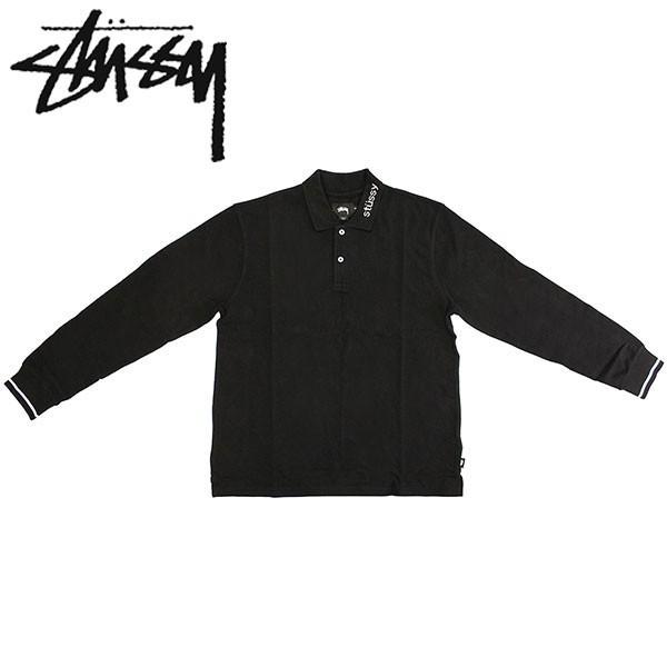 STUSSY ステューシー　両面ロゴ　ポロシャツ　ビッグサイズ STUSSY 並行輸入品 Stussy ステューシー HEAVY PIQUE LS POLO