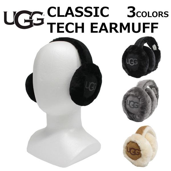 クーポン配布中！UGG アグ CLASSIC TECH EARMUFF クラシック テック イヤマフ イヤーマフ 耳当て レディース ブラック グレー  ブラウン 18708