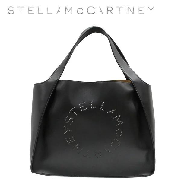 STELLA McCARTNEY ステラ・マッカートニー Stella Logo Tote Bag ステラ ロゴ トート バッグ トートバッグ  ショルダーバッグ ブラック レディース 502793 W8542