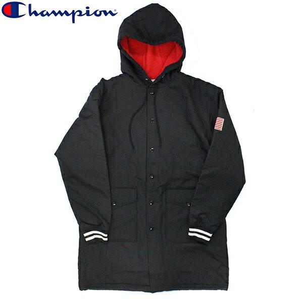 Champion チャンピオン Half Coat ハーフコート ロングジャケット アウター メンズ レディース C3q 603 090 ブラック C3q603 雑貨倉庫tokia 通販 Yahoo ショッピング