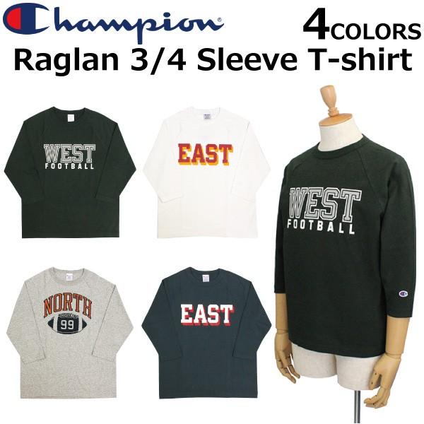 Champion（チャンピオン） 並行輸入品 Raglan 3/4 Sleeve T-Shirt