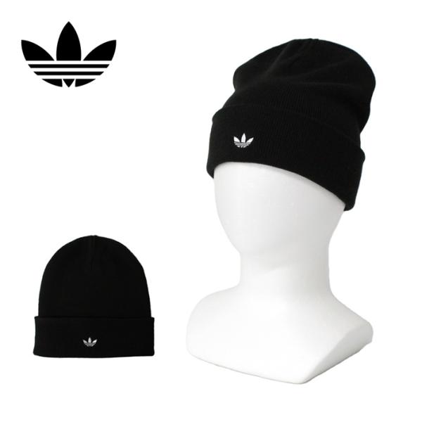 adidas Originals アディダス オリジナルス Adicolor Classic Beanie アディカラー クラシック ビーニー 帽子 ニット帽 ビーニー JW7998 メンズ レディース 黒