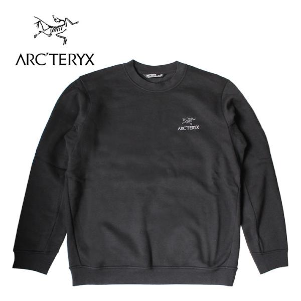 並行輸入品 ARC'TERYX ARCTERYX アークテリクス Emblem Fleece Crew エンブレム フリース クルー メンズ トレーナー 長袖 トレーニング ブラック x000009787