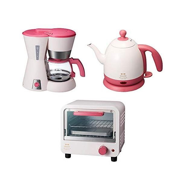 限定販売 のブルーノ 家電3点セット 電気ケトル コーヒーメーカー トースター ピンクi D E A Bruno My Little Series マイ 高級素材使用ブランド人気殺到の