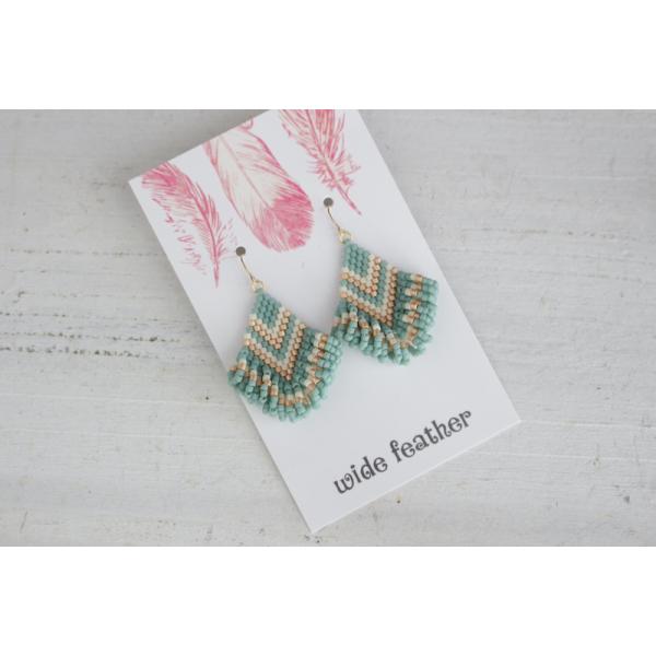 ピアス　オルテガ V ループフリンジ (ミント)