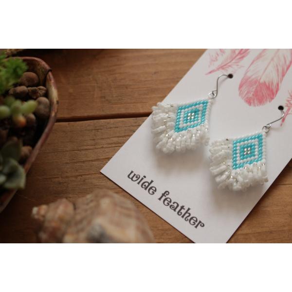 ピアス　オルテガループフリンジ (ミズイロ)