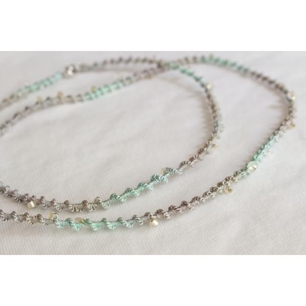 メガネストラップ、ネックレスの2wayコード