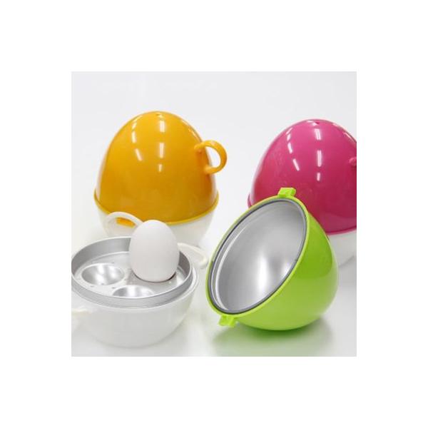 電子レンジ専用 ゆで卵 エッグボイラーezegg レンジでゆでたまご 3個用　rawa0761