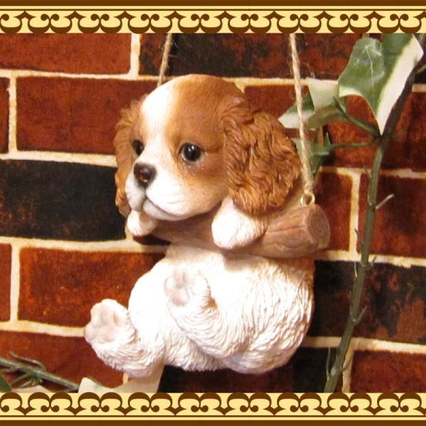 犬の置物 キャバリア リアルな犬の置物 ブランコドッグ ａタイプ 子いぬのフィギア イヌのオブジェ ガーデニング 玄関先 陶器 Buyee Buyee Japanese Proxy Service Buy From Japan Bot Online