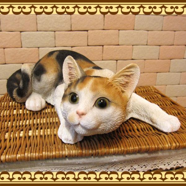 猫の置物 大きくてリアルな三毛猫の置物 キャット 伏せ ｂタイプ ミケ ネコのフィギア 子ねこのオブジェ ガーデニング 玄関先 陶器 Buyee Buyee Japanese Proxy Service Buy From Japan Bot Online