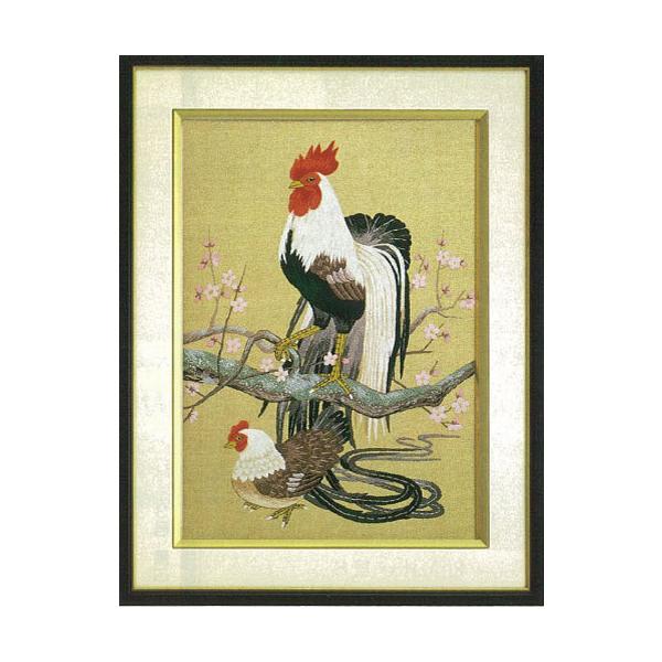 文化刺繍尾長鶏 【公式通販】