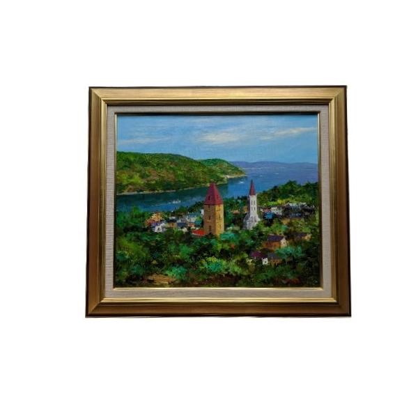 ☆田中 進☆「おたる運河」油絵　F3号　◇財界さっぽろ等表紙絵◇ ☆田中 進☆「おたる運河」油絵 F3号 ◇財界さっぽろ等表紙絵