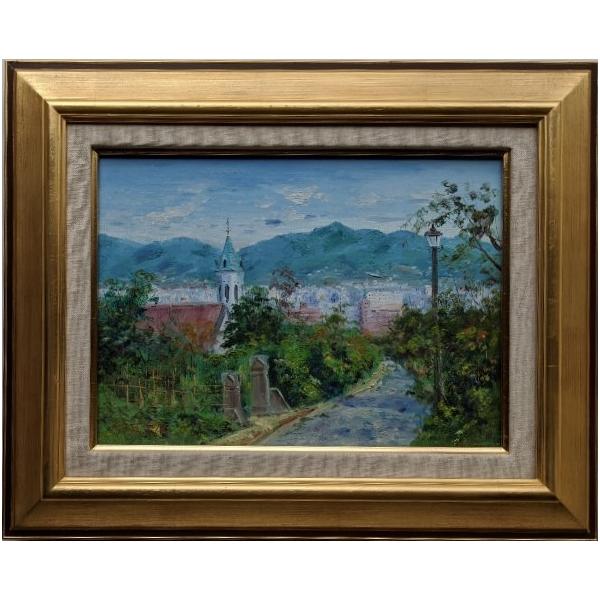 宮本信州画 直筆油絵 F0 送料込み 【公式通販】