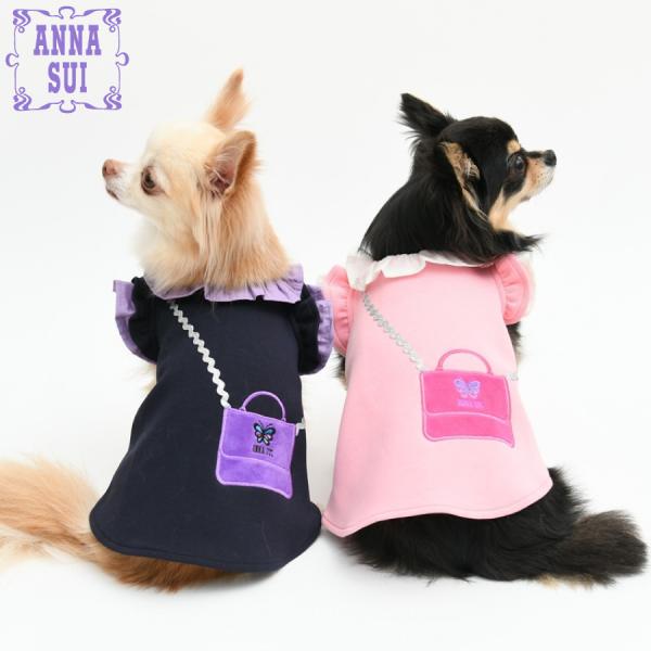 犬 服 犬服 ペット服 ドッグウェア 犬の服 ワンピース 女の子 | ANNA SUI アナスイ アナ スイ アナ・スイ  ミニショルダーモチーフワンピース 2026年 新作 26a