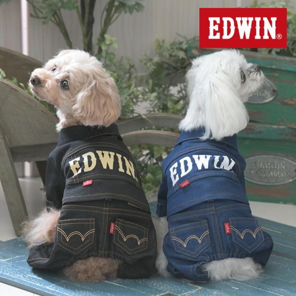 犬 服 犬服 ペット服 ドッグウェア 犬の服 つなぎ オーバーオール | EDWIN エドウイン エドウィン デニムライクセットアップ 25a