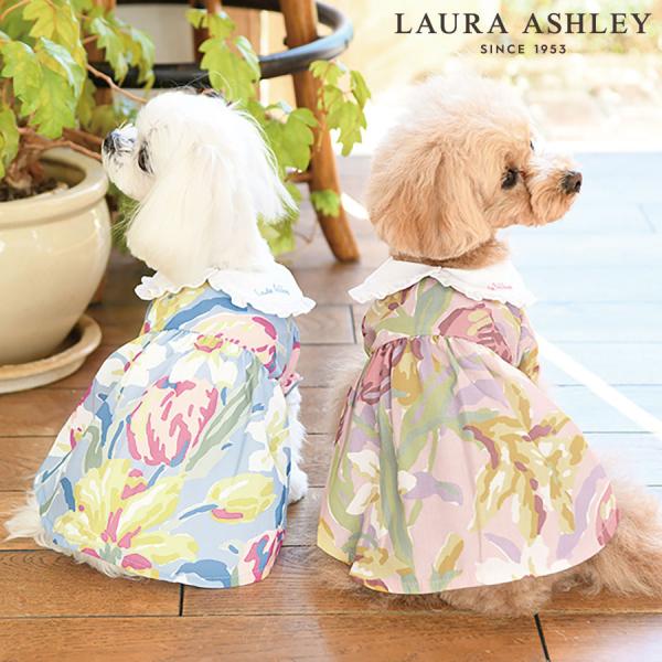 犬 服 犬服 ペット服 ドッグウェア 犬の服 ワンピース  | LAURA ASHLEY 白襟付きワンピース 23s ローラアシュレイ