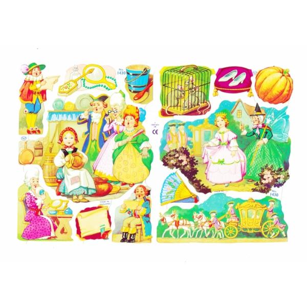 サイズ：約幅23.5×高さ16.0cm素　材：紙製※定形外郵便物可ブランド：マメロックデザイン：クロモス シート 少女 シンデレラハイセンスで美しいクロモス。シンデレラのストーリーを描いています♪一つ一つの絵柄にストーリーが感じられますね♪...