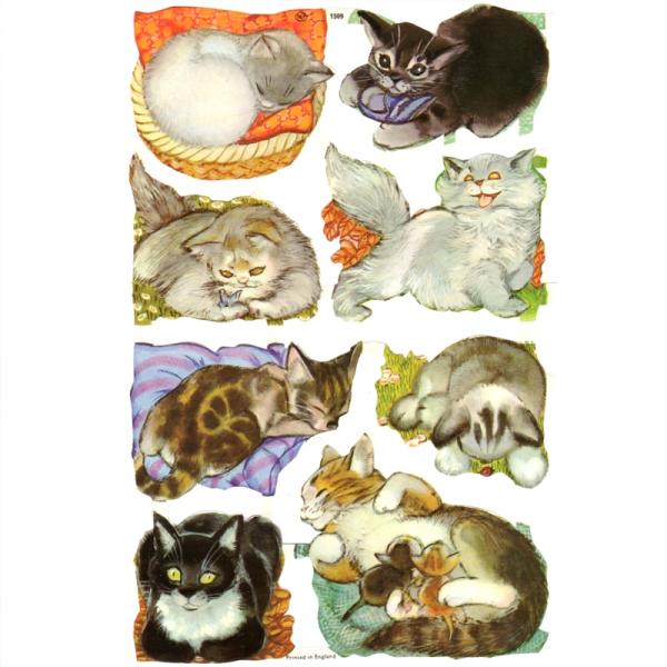 素　材：紙製※定形外郵便物可デザイン：動物 ネコ 猫 子猫ポーランドで誕生し、イギリスからヴィクトリアクラシックを送り出すMamelok(マメロック)ハイセンスで美しいクロモス。たくさんのネコたちが描かれています♪いろいろな表情のネコさんが...