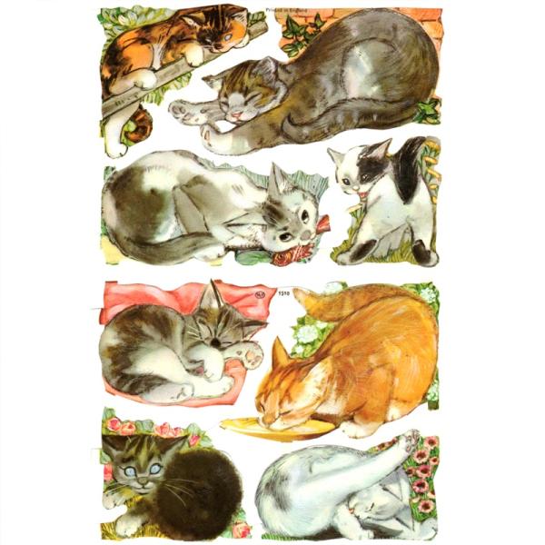 素　材：紙製※定形外郵便物可デザイン：動物 ネコ 猫 子猫ポーランドで誕生し、イギリスからヴィクトリアクラシックを送り出すMamelok(マメロック)ハイセンスで美しいクロモス。たくさんのネコたちが描かれています♪いろいろな表情のネコさんが...