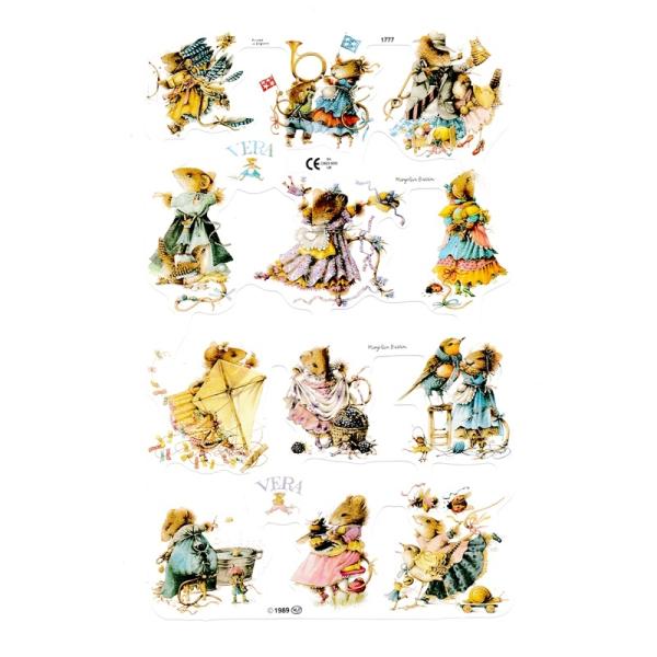 サイズ：約幅23.5×高さ16.0cm素　材：紙製※定形外郵便物可ブランド：マメロックデザイン：クロモス シート 動物 ネズミハイセンスで美しいクロモス。オシャレをしたネズミさんを描いています♪お洋服が似合っていてとても可愛いですね♪エンボ...