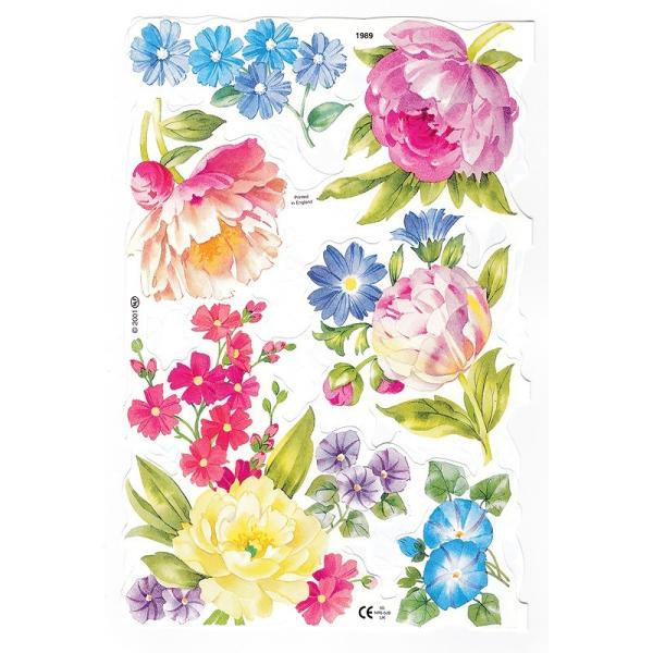 サイズ：32×24cm素　材：紙製※定形外郵便物可デザイン：花 バラ ローズ アサガオ ビオラレトロなイラストがデザインされた、ハイセンスで美しいクロモス。シートは折りたたまれています。二面に渡ってイラストがデザインされています。淡い色合い...