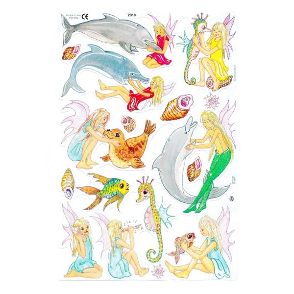 サイズ：約幅23.5×高さ16.0cm素　材：紙製※定形外郵便物可ブランド：マメロックデザイン：クロモス シート 少女 海 生き物 イルカ 貝 魚 アザラシハイセンスで美しいクロモス。少女と海の生き物たちの様子を描いています♪仲良しな様子が...